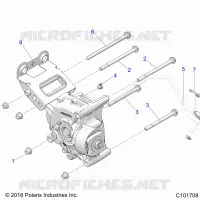 TREN, GEARCASE MOUNTING, REAR
