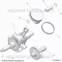ENGINE, CIGUEÑAL, PISTON AND BALANCE SHAFT