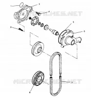 BOMBA DE AGUA 600 XCR 0961676 and EUROPEAN 600 XCR E961676 (4932123212C010)