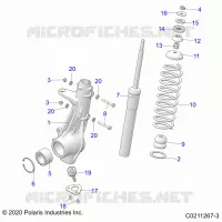 SUSPENSION, PUNTAL DELANTERO