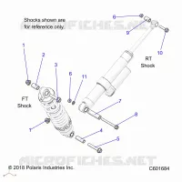 SUSPENSION, MONTAJE DE DESCARGA, REAR SUSP.