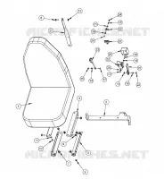 IZQUIERDA asiento de cubo FIJO