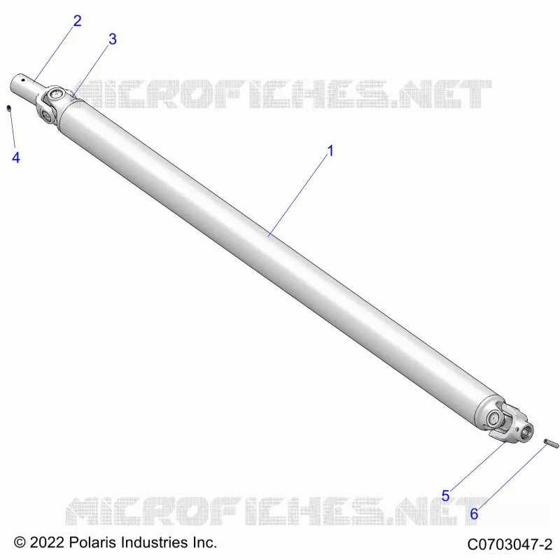 TREN, PROP SHAFT,FRONT