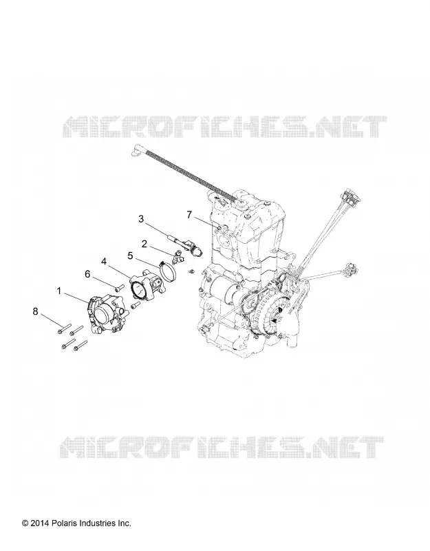 ENGINE, CUERPO DE MARIPOSA AND FUEL RAIL