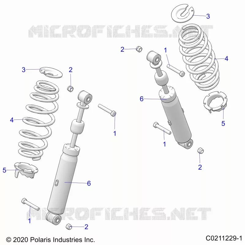 SUSPENSION TRASERA SHOCK AND MOUNTING