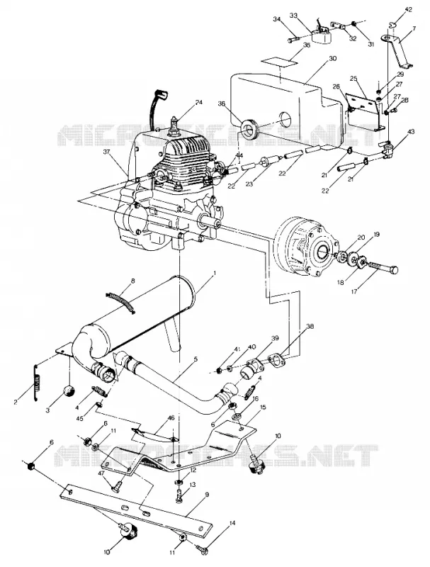 MONTAJE DEL MOTOR STARTRAK (4914141414029A)