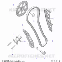 LA CADENA DE LEVAS AND TENSIONER