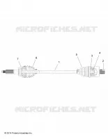 DRIVE TRAIN, TRASERO UNIDAD SHAFT