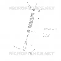SUSPENSION, CHOQUE FRONTAL MOUNTING