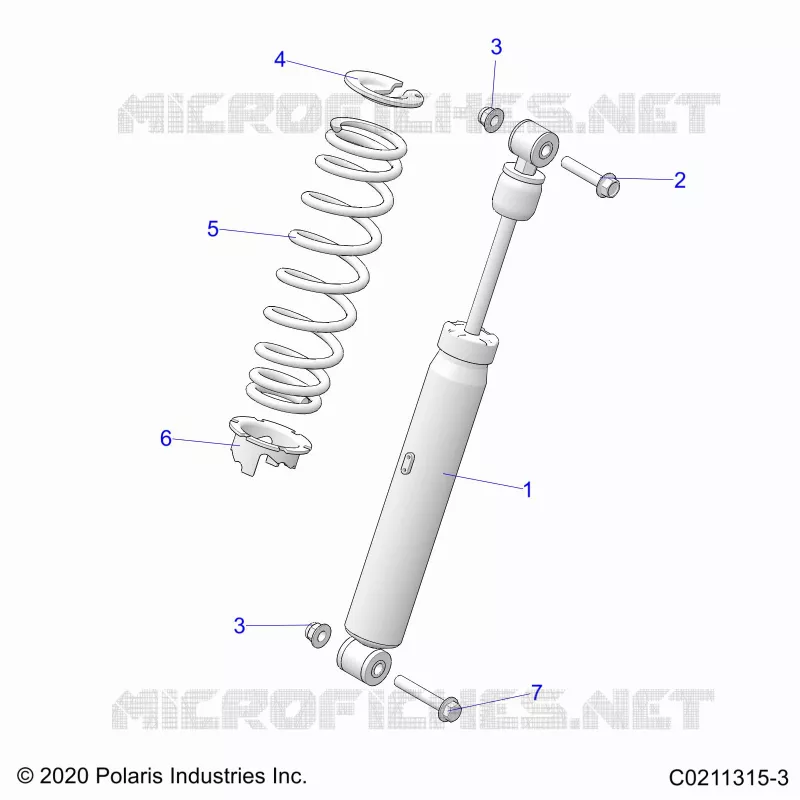 SUSPENSION, SHOCK TRASERO