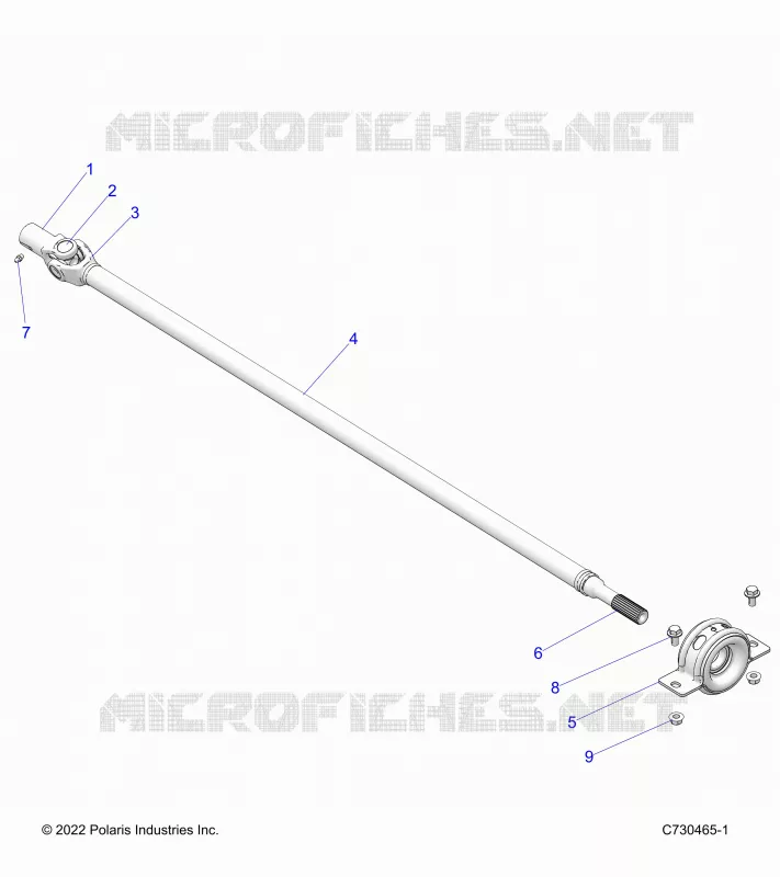 TREN, REAR PROP SHAFT