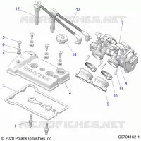 ENGINE, THROTTLE BODY AND TAPA DE LA VÃLVULA