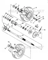 TRASERO conjunto de accionamiento RUEDA 6X6 350L W938739 (4924062406036A)