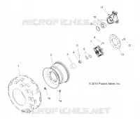 RUEDAS, REAR TIRE AND BRAKE DISC