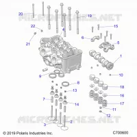 ENGINE, CULATA AND VALVES