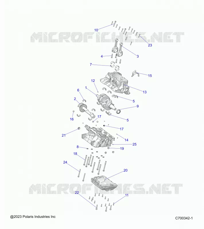 ENGINE, CRANKCASE AND CIGUEÑAL