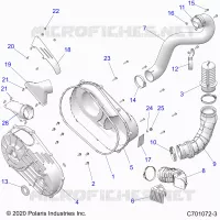 TREN, CLUTCH COVER AND DUCTING