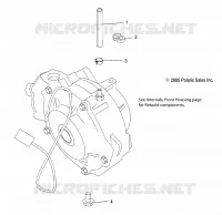 frontal de la carcasa MOUNTING (DEMAND DRIVE)