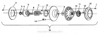 accionado de embrague ASSEMBLY 500 EFI 0942774 and  EFI SKS 0942574 (49274127410028)