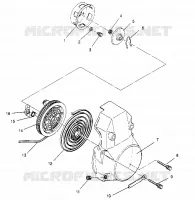 ARRANQUE DE RETROCESO ASSEMBLY  500 EFI 0952774, EFI SKS 0952574,   EFI SKS PT 095 (4929052905D004)