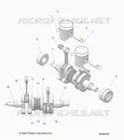 ENGINE, PISTON AND CIGUEÑAL