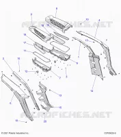 CARROCERÍA POSTERIOR FENDERS AND BEZELS- Z24NME99A2/B2 (C0705025-9)