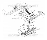 SUSPENSIÓN DELANTERA AND ESQUÍ LITE GT 0953133 AND  EUROPEAN LITE GT E953133 (4928922892B001)