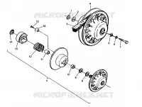 accionado de embrague ASSEMBLY  2x4 400L W957540 (4930093009B011)