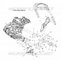 MOTOR, MOUNTING, LH