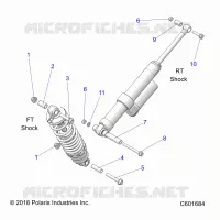 SUSPENSION, MONTAJE DE DESCARGA, REAR SUSP.