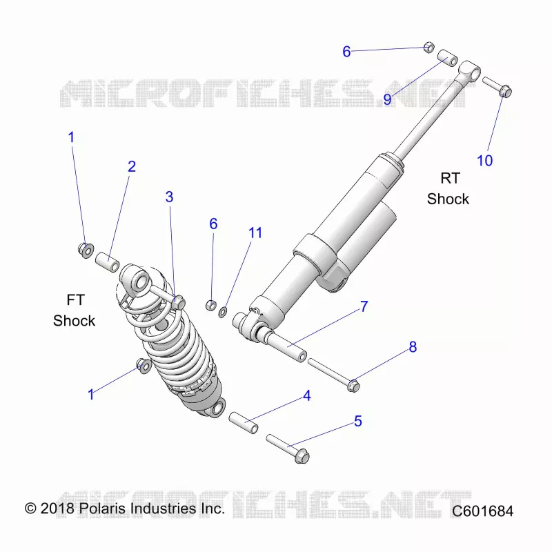 SUSPENSION, MONTAJE DE DESCARGA, REAR SUSP.