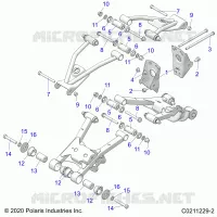 SUSPENSION TRASERA CONTROL ARM, MOUNTING