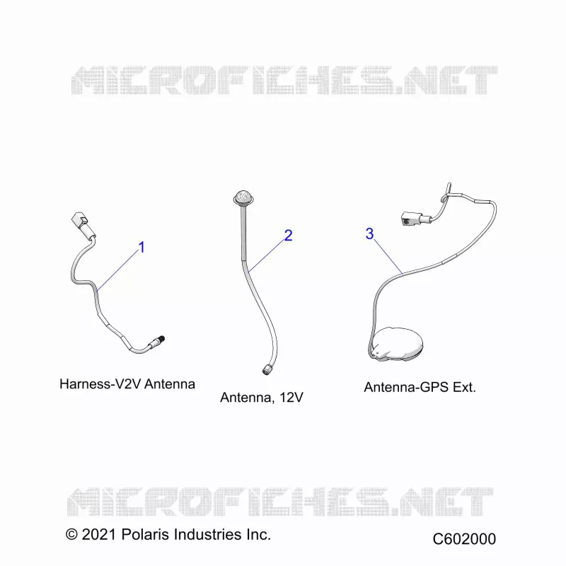 ELECTRICA, GPS HARNESS AND ANTENNA