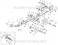 montaje en carril (SUSPENSION) 700 XCR 0985678(A) and EUROPEAN 700 XCR E985678 (4943114311B011)
