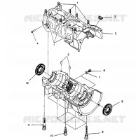 CAJA DEL CIGÜEÑAL WIDETRAK LX 0962064 and EUROPEAN WIDETRAK LX E962064 (4931643164C008)