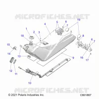 SISTEMA DE COMBUSTIBLE, FUEL TANK ASM.