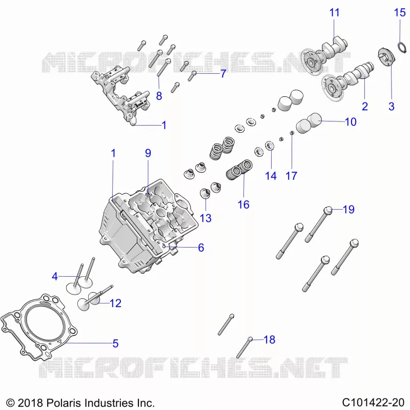 CILINDRO HEAD, CAMS AND VALVES