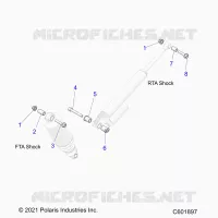 SUSPENSION, MONTAJE DE DESCARGA, REAR SUSP.
