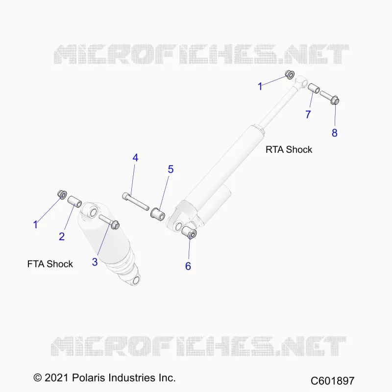SUSPENSION, MONTAJE DE DESCARGA, REAR SUSP.