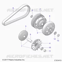 TREN, PRIMARY CLUTCH