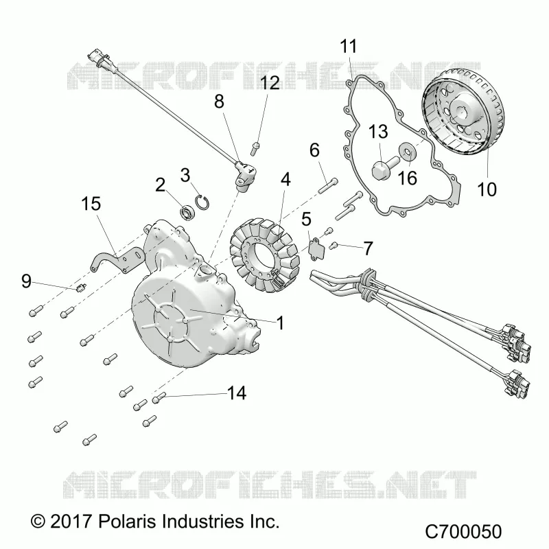 ENGINE, STATOR AND VOLANTE