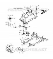 GASOLINA TANK AND CARBURADOR MOUNTING