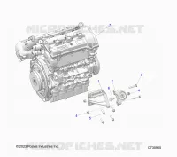 MOTOR, MOUNTING AND LONG BLOCK- R24XAW1RAH/BH/AS/BS/A9/B9 (C730955)