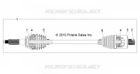 DRIVE TRAIN, TRASERO UNIDAD SHAFT