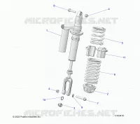 SUSPENSION, CHOQUE FRONTAL MOUNTING, STANDARD/PREMIUM