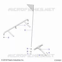 BODY, ACCESSORY PARACHOQUES, FLAG, AND PASS HANDLE