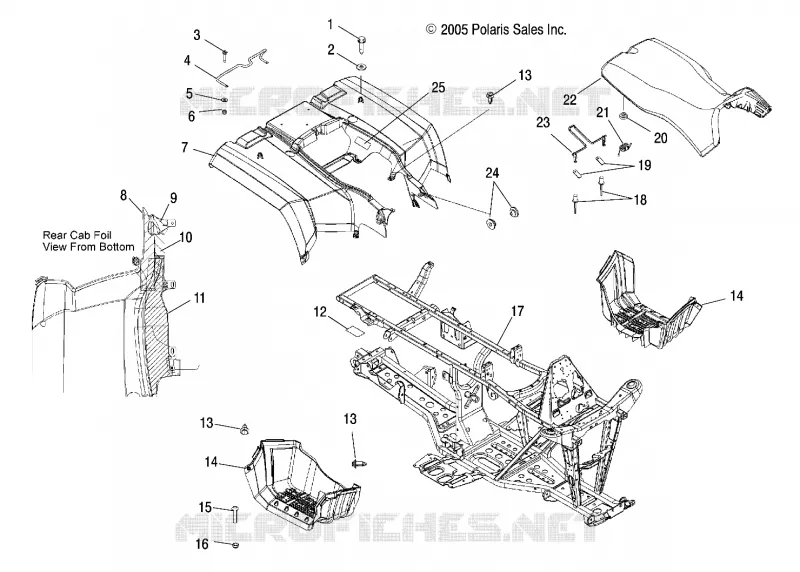 TRASERO CAB and ASIENTO