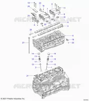 ENGINE, HEAD ASM AND VÃLVULAS