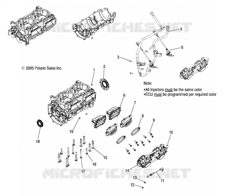 CAJA DEL CIGÜEÑAL/MONTAJE DEL CUERPO DEL ACELERADOR