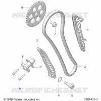 LA CADENA DE LEVAS AND TENSIONER